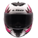 Мотошолом LS2 FF820 Rapid 3 Poppies 2 White Pink XS