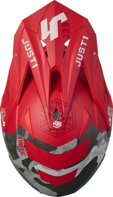 Мотошлем Just1 J39 Kinetic Camo Black Grey Red - Matt L