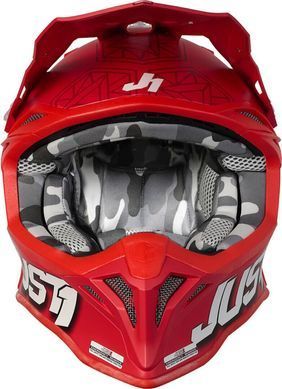 Мотошлем Just1 J39 Kinetic Camo Black Grey Red - Matt L