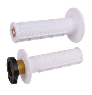 Мото гріпси ODI HALF-WAFFLE MX V2 Lock-On Soft White