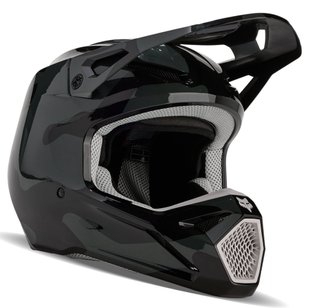 Мотошлем FOX YTH V1 BNKR HELMET Black YM