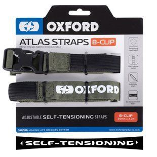 Ремені багажні Oxford Atlas B-Clip 26mm x 2.0M Lichen (Pair)