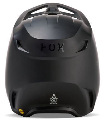 Мотошлем FOX V1 SOLID HELMET Matte Black XL