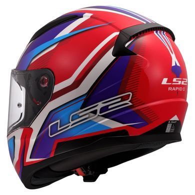 Мотошлем LS2 FF353 Rapid 2 Flitz White Blue Red L