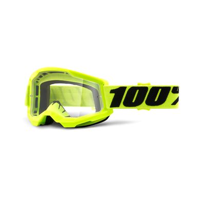 Маска кросова підліткова 100% STRATA II Youth Goggle Yellow - Clear Lens