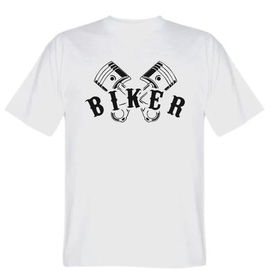 Мотофутболка Biker White Black XL