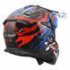 Мотошолом LS2 MX708 Fast 2 GROTESK White Blue Red L