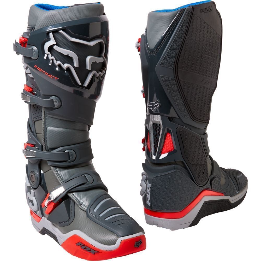 Мотоботы FOX Instinct Boot Grey 10 - купить Мотоботы FOX Instinct