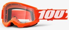 Маска кроссовая 100% STRATA 2 Goggle Orange - Clear Lens, Clear Lens
