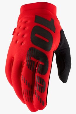 Зимние мотоперчатки 100% BRISKER Glove Red M (9)
