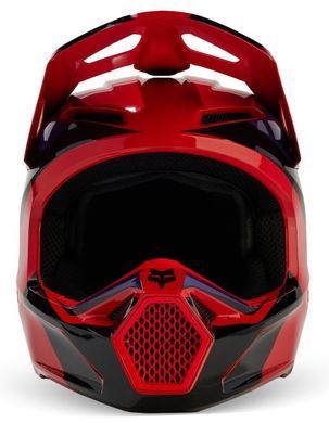 Мотошолом FOX V1 STREAK HELMET Flo Red, XL
