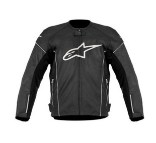 Мотокуртка Alpinestars TZ-1 RELOAD black white кожа 48