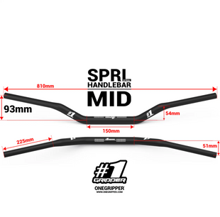 Кермо ONEGRIPPER #1 SPRL (Spiral) Handlebar MID - 93mm