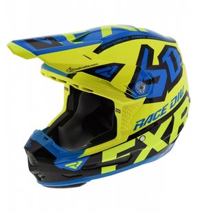 Мотошлем подростковый FXR 6D ATR-2Y 20-Hi-Vis/Blue/Black XL