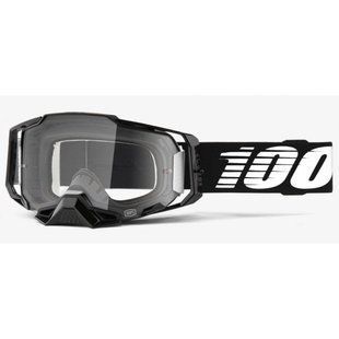 Маска кросова 100% ARMEGA Goggle Black - Clear Lens