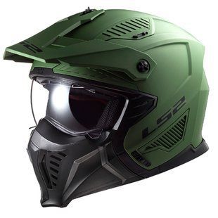 Мотошолом LS2 OF606 Drifter Solid Matt Military Green ECE2206 XL