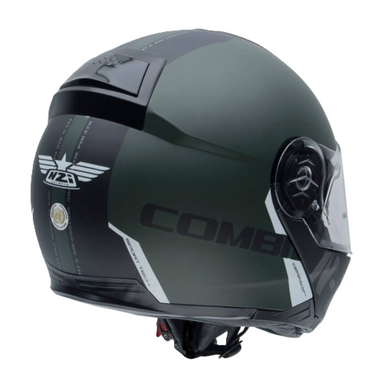 Мотошолом NZI COMBI 2 DUO FLYDECK GREEN MATT