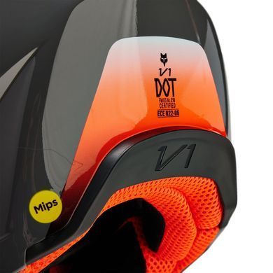 Мотошолом FOX V1 BALLAST HELMET Grey, M