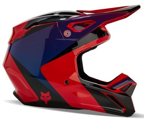 Мотошолом FOX V1 STREAK HELMET Flo Red, XL