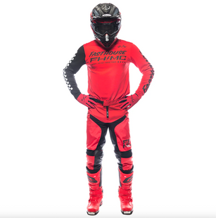 Мотокостюм FASTHOSE Carbon Method Red/Black 32/M