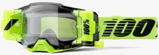 Окуляри 100% ARMEGA FORECAST Neon Yellow - Clear Lens, Roll-Off