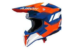 Мотошолом AIROH WRAAAP VISION orange/blue gloss L