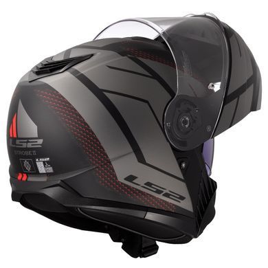 Мотошолом LS2 FF908 Strobe 2 Code Black Grey M