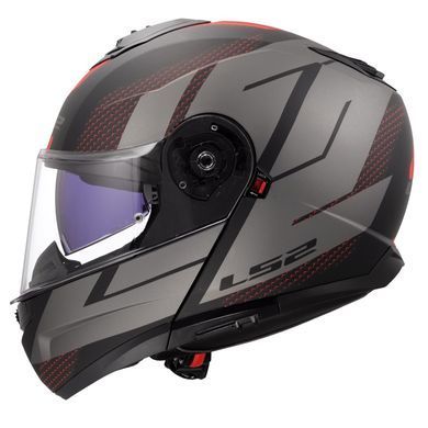 Мотошолом LS2 FF908 Strobe 2 Code Black Grey M