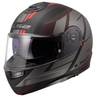 Мотошолом LS2 FF908 Strobe 2 Code Black Grey M