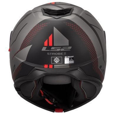 Мотошолом LS2 FF908 Strobe 2 Code Black Grey M