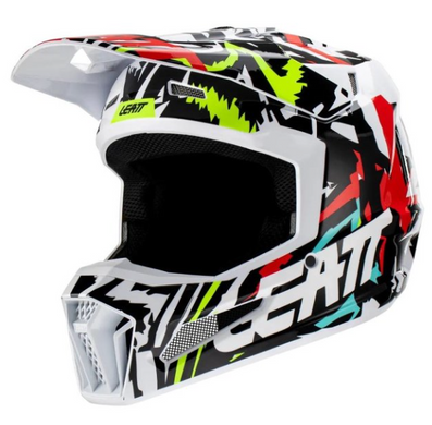 Мотошлем детский LEATT Helmet GPX 3.5 Jr Zebra M(p)