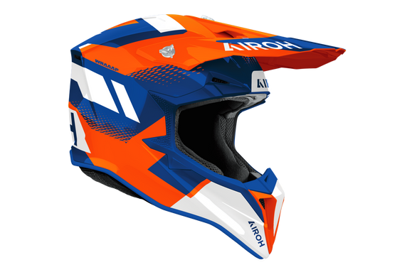 Мотошолом AIROH WRAAAP VISION orange/blue gloss L