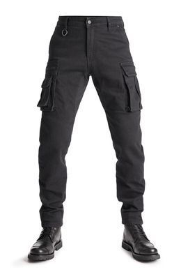 Мотоджинси PandoMoto Desert Cargo Black W29-L32