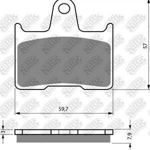 Колодки гальмівні NIBK Pm135