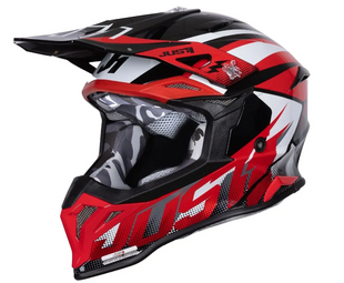 Мотошолом Just1 J39 Revo Red White Black Gloss S