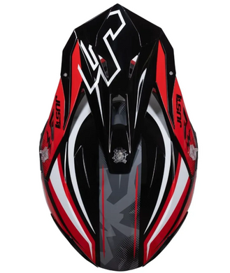 Мотошолом Just1 J39 Revo Red White Black Gloss S