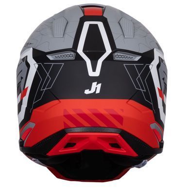 Мотошолом Just1 J40 Mission Red Grey Matt L