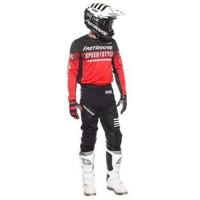 Джерсі FASTHOUSE Grindhouse Akin Jersey, Red/Black - 2X