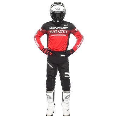 Джерсі FASTHOUSE Grindhouse Akin Jersey, Red/Black - 2X