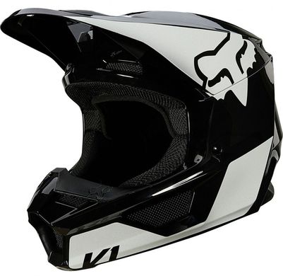 Мотошолом дитячий FOX YTH V1 Mips Revn Helmet Black White M(p)