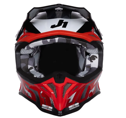 Мотошолом Just1 J39 Revo Red White Black Gloss S