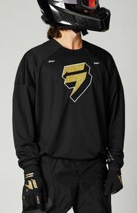 Джерсі SHIFT WHITE LABEL FLAK JERSEY Black XXL