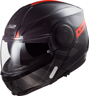 Мотошолом LS2 FF902 Scope Hamr Gloss Black Titanium Red XS XS