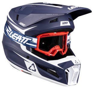 Шолом LEATT Moto 3.5 Helmet + Goggle Blue S