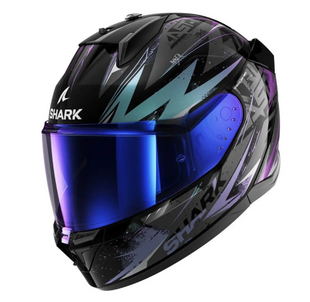 Мотошолом SHARK D-SKWAL 3 BLAST-R black/green/glitter