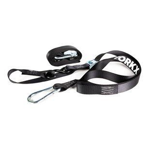 Стропи транспортувальні, пара AWORKX Tie Down Strap Set 35mm black, 180cm Cap. 800kg, Set of 2