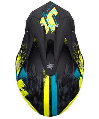 Мотошолом Just1 J39 Storm Blue Fluo Yellow Black Matt S
