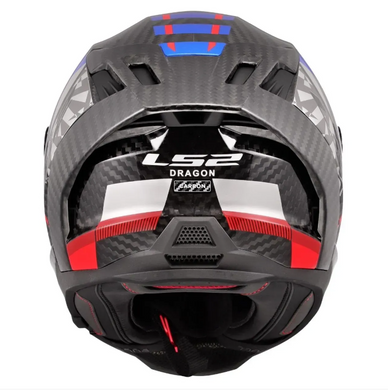 Мотошолом LS2 FF807 Dragon Trax Blue Red (XXL)