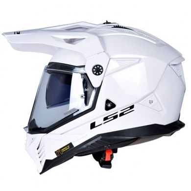 Мотошлем LS2 MX702 Pioneer 2 Solid Gloss White 06 L