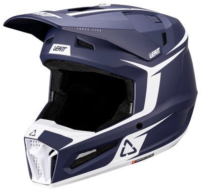 Шолом LEATT Moto 3.5 Helmet + Goggle Blue S